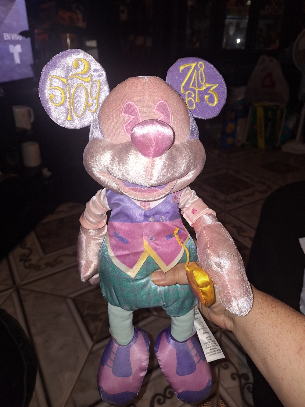 Disney Purple Pink Plush Mickey Mouse Multicolor Costume
